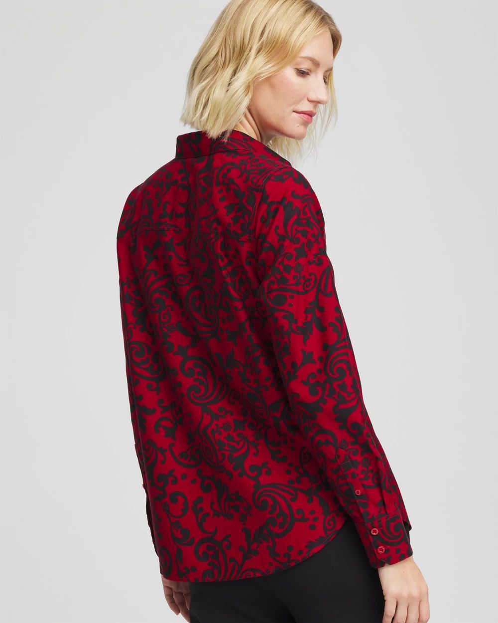 No Iron™ Vinstra Scrolls Shirt