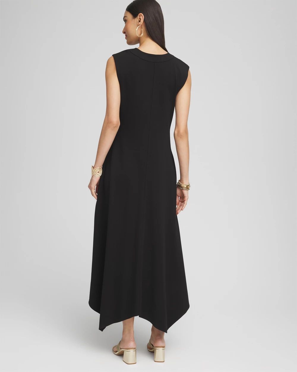 Trapunto Placket Midi Dress click to view larger image.