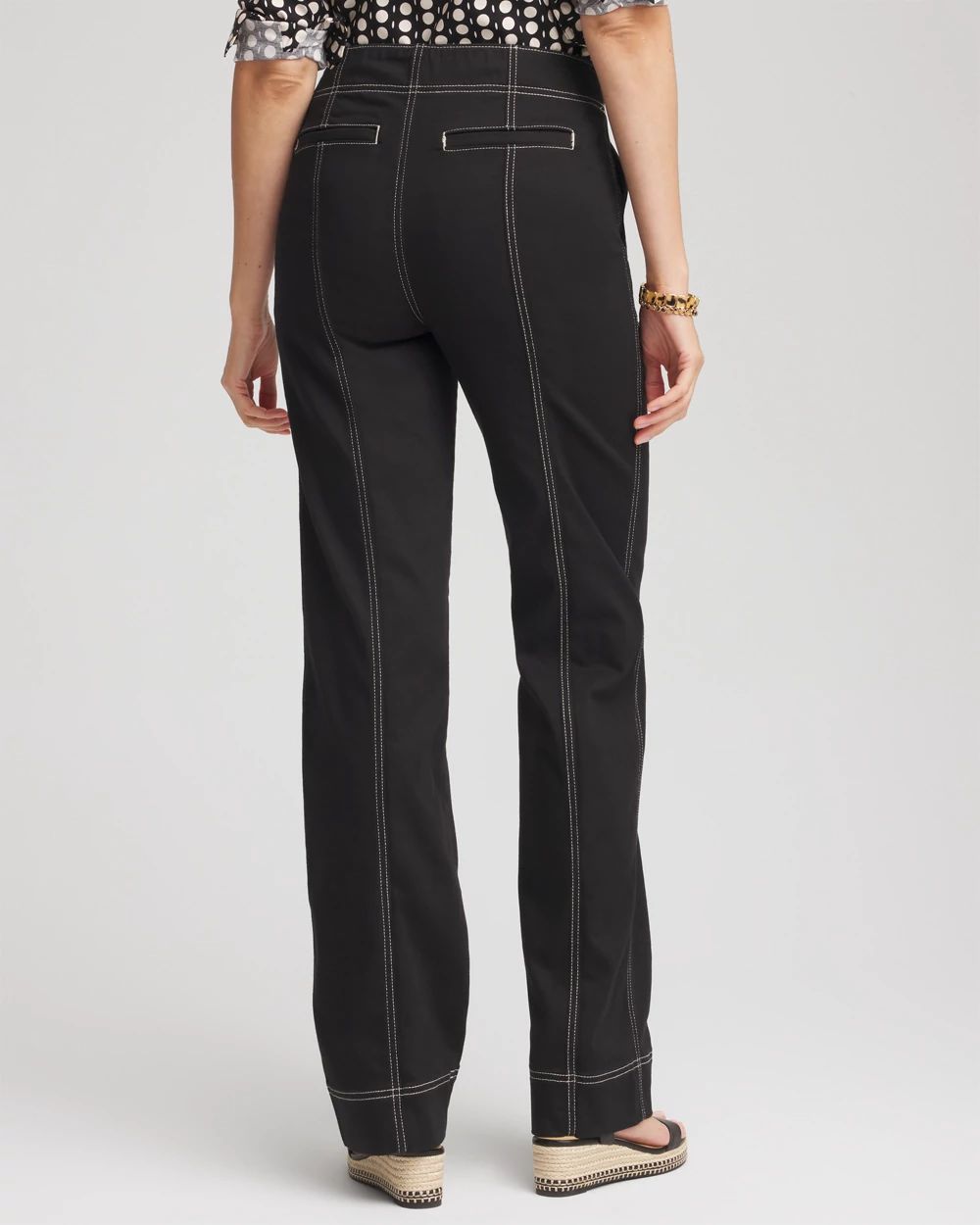 Pull-On Wide-Leg Jeans click to view larger image.