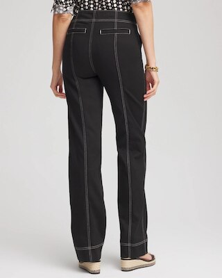 Pull-On Wide-Leg Jeans click to view larger image.