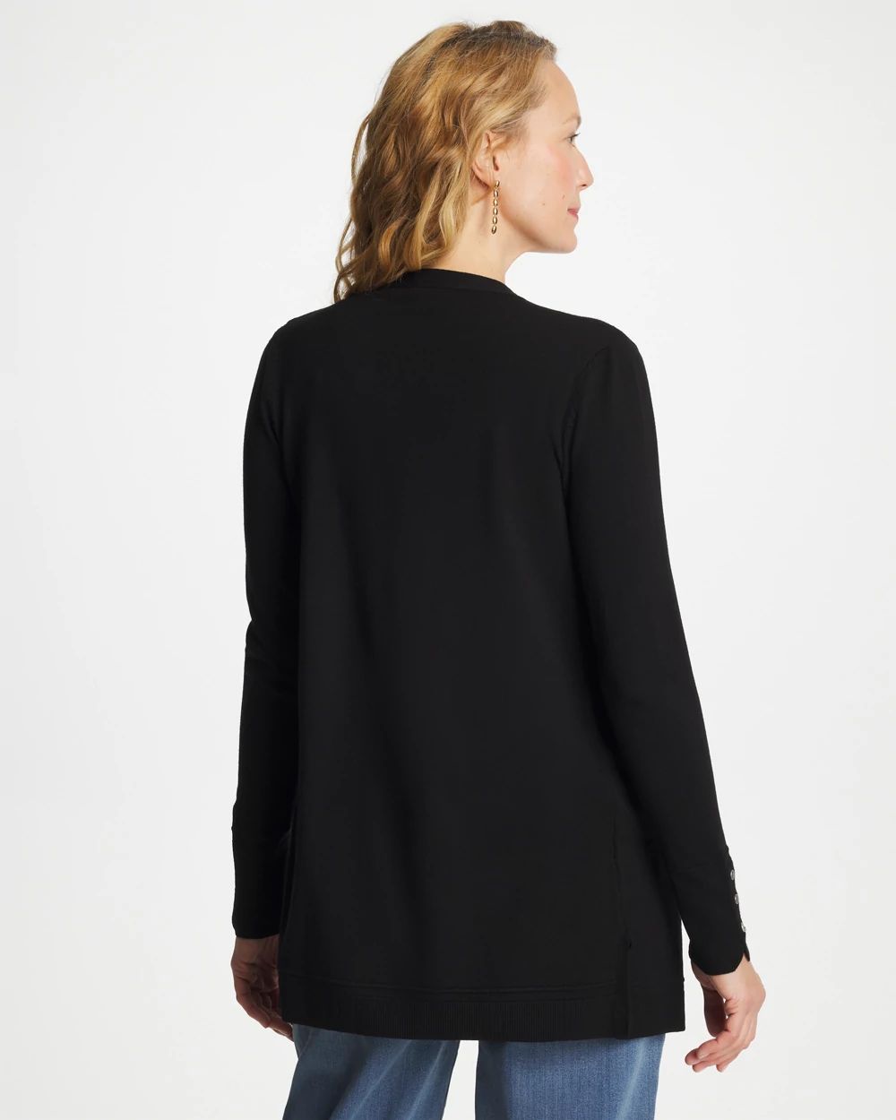 Ella Ottoman-Trim Cardigan click to view larger image.