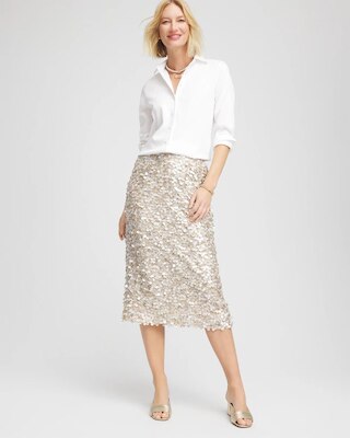 Sequins Party Pencil Skirt click to view larger image.