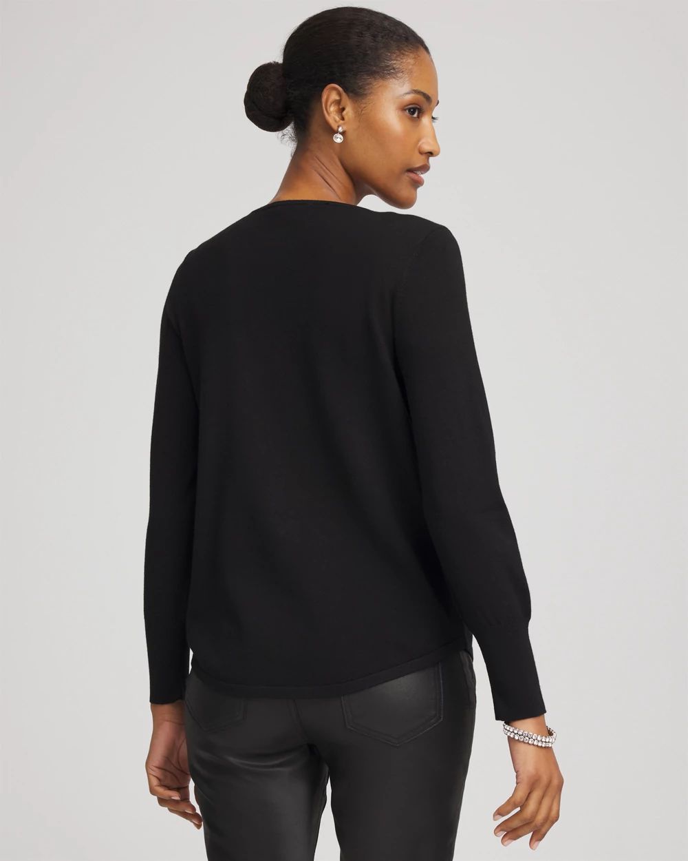 Ella Embellished V-Neck Sweater