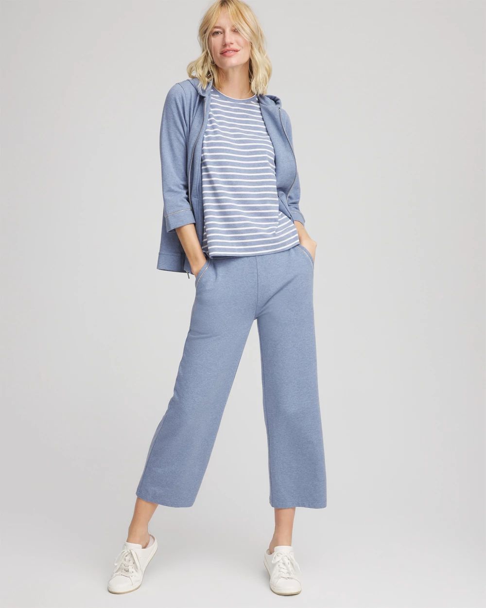 Zenergy® French Terry Cropped Pants click to view larger image.