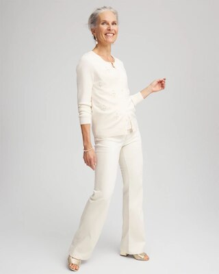 Embellished Crewneck Cardigan click to view larger image.