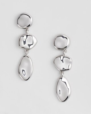 No Droop® Pebble Links Earrings click to view larger image.