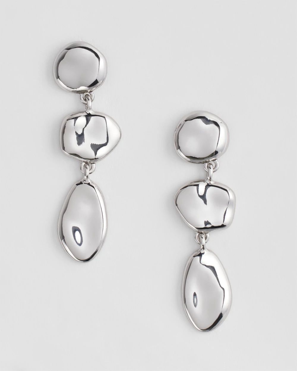 No Droop® Pebble Links Earrings click to view larger image.