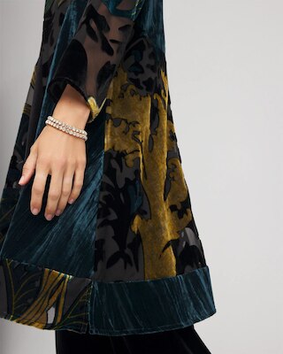 Travelers™ Collection Floral Burnout Kimono Jacket click to view larger image.