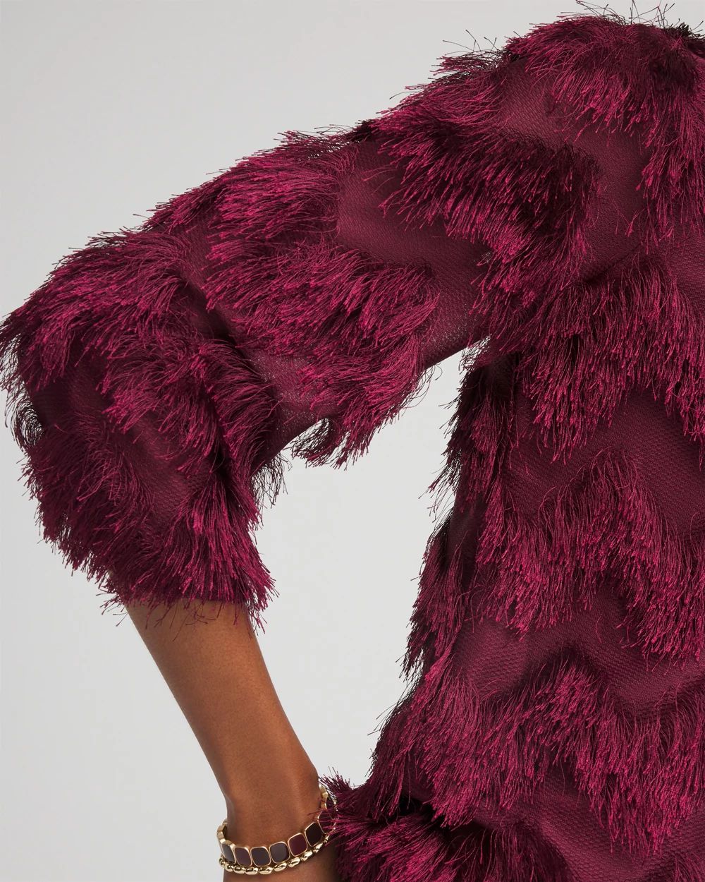 Chevron Fringe Party Top