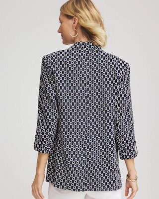 Printed Soft Crepe Blazer click to view larger image.