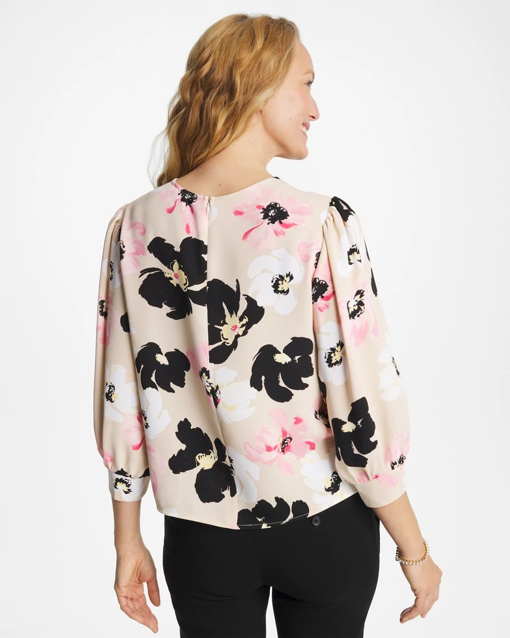 Satin Blossom Burst Top click to view larger image.