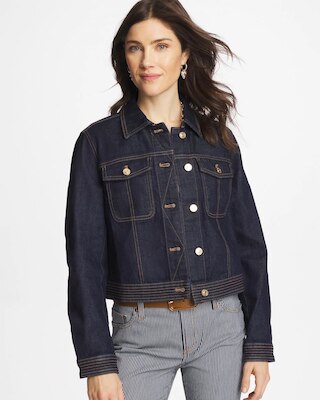 Denim Trucker Jacket click to view larger image.