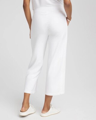 Zenergy® French Terry Gauze-Inset Cropped Pants click to view larger image.
