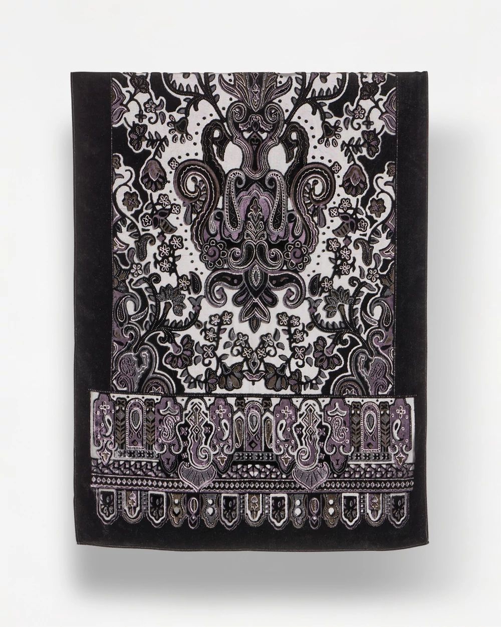 Velvet Burnout Oblong Scarf