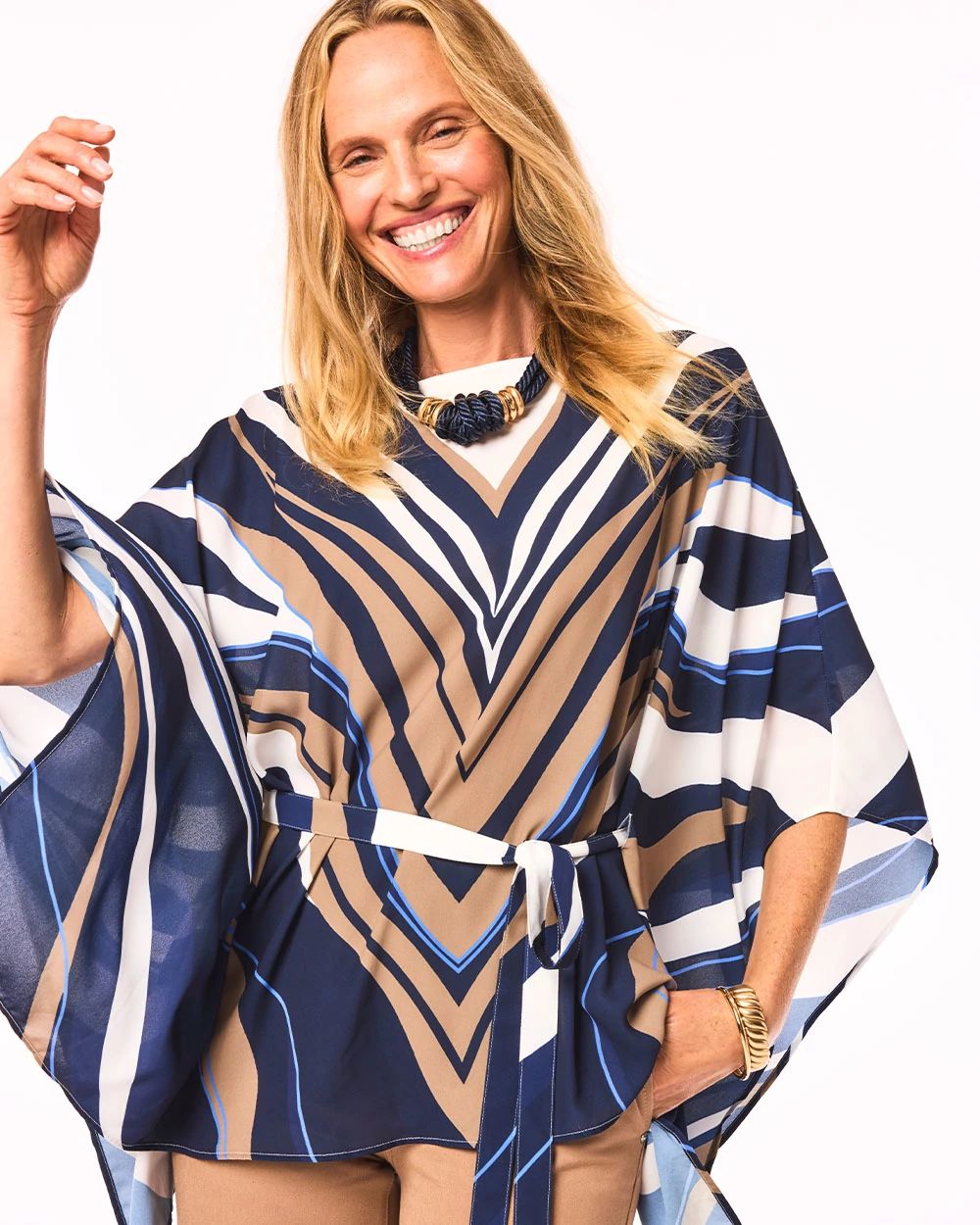 Voyage Belted Poncho