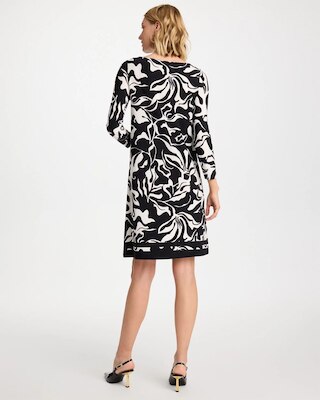 Jersey Knit Boatneck Shift Dress click to view larger image.