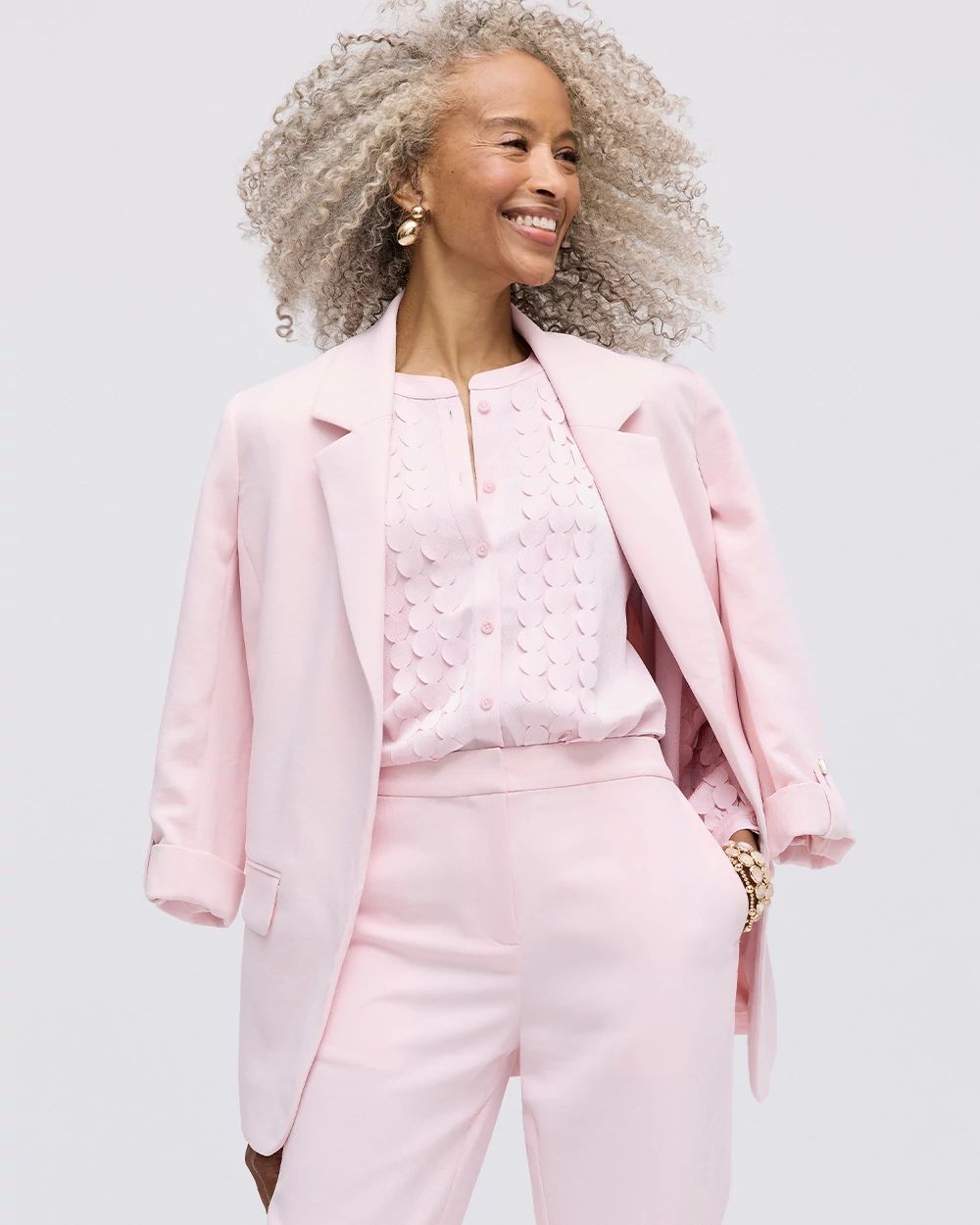 Boyfriend Crepe Blazer