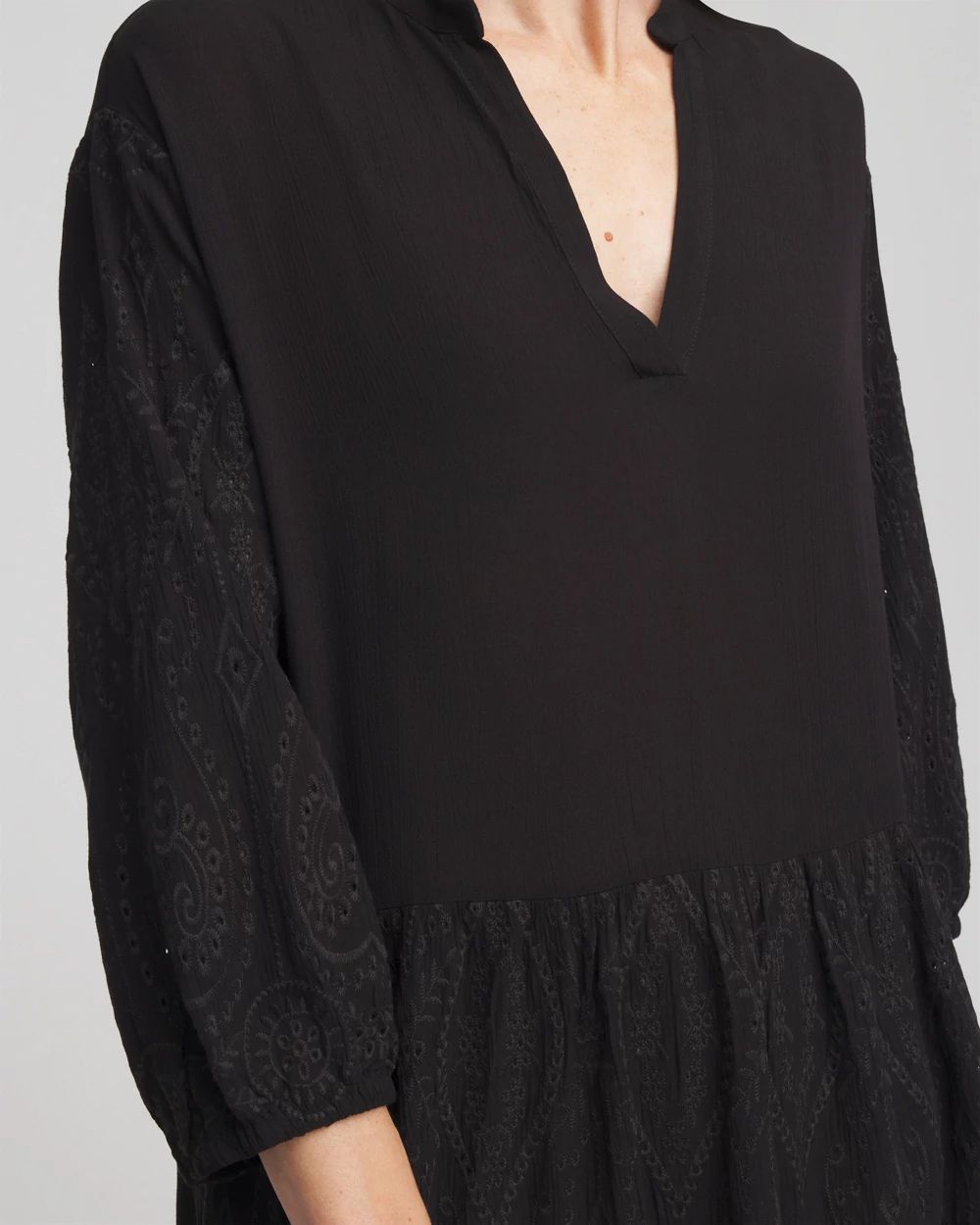 Embroidered Eyelet Coverup