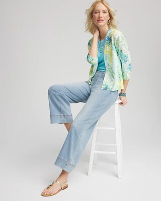 Tropical Summer Romance Short Cardigan click to view larger image.