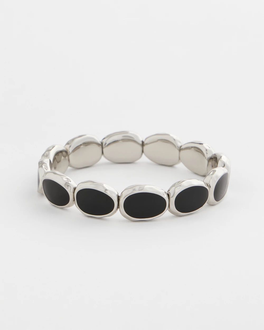 Black Large Stretch Bracelet