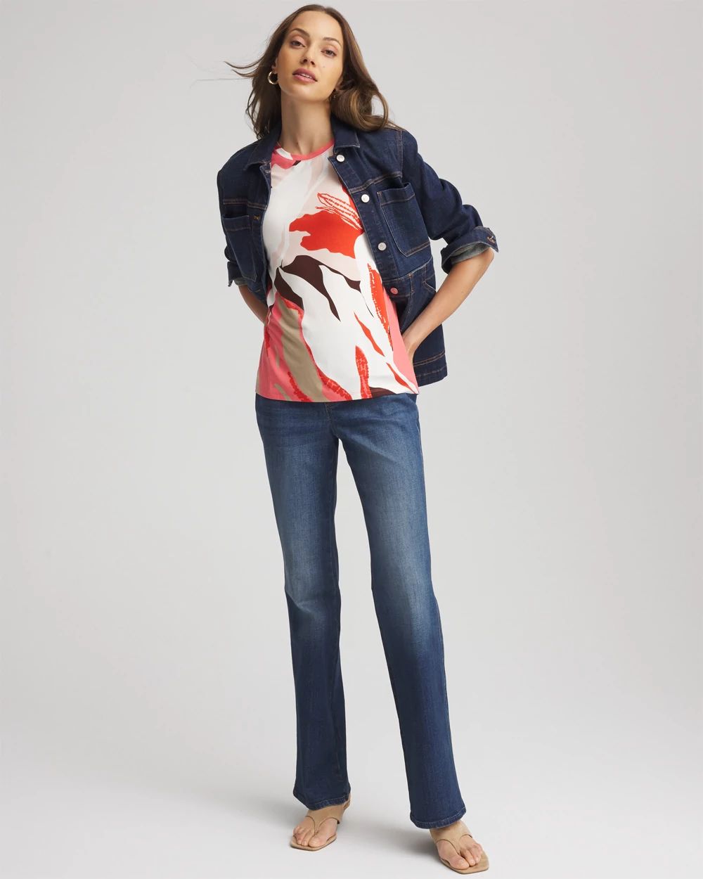 Touch of Cool™ Elbow-Sleeve Perfect Tee