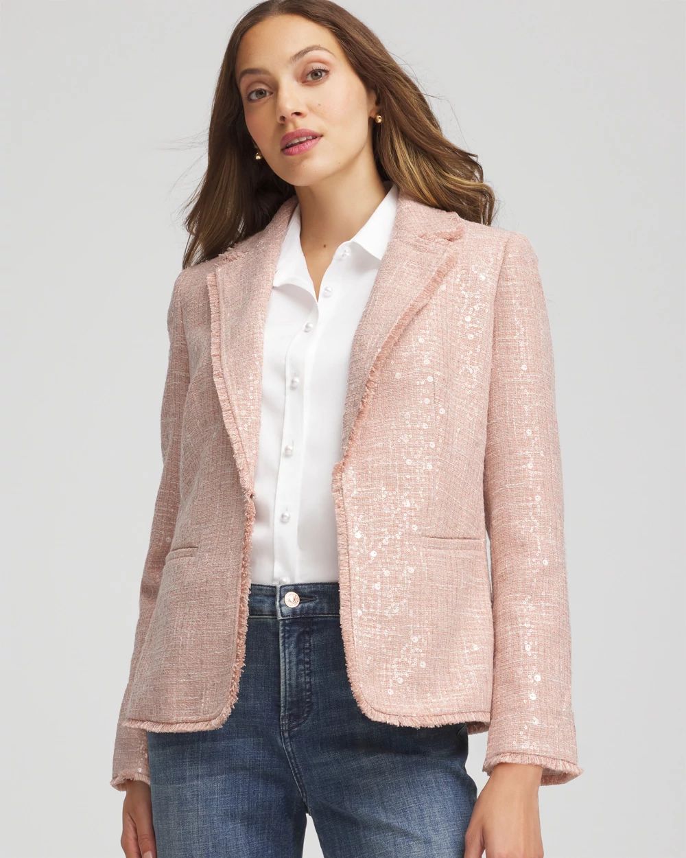 Party Tweed Sequins Blazer