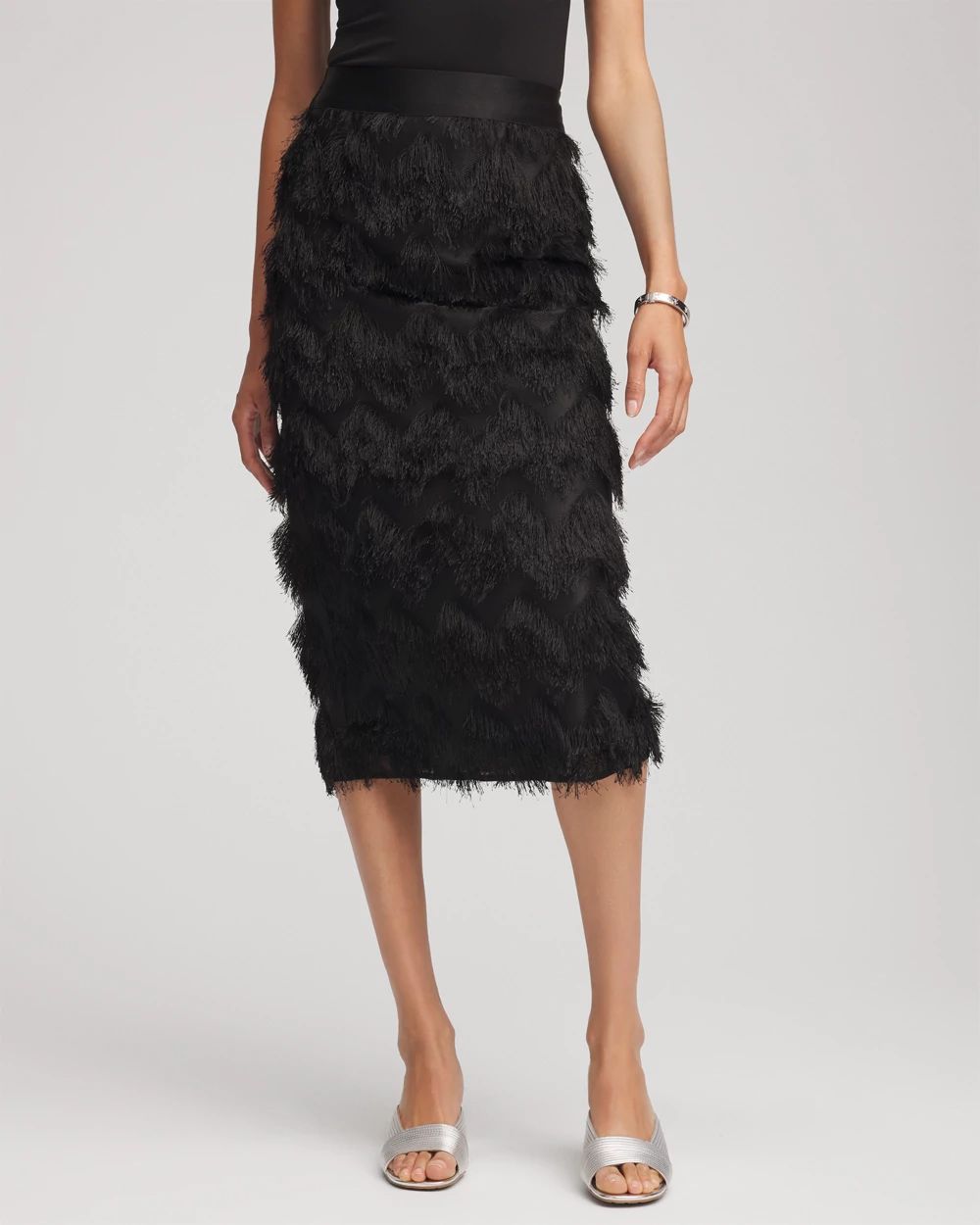 Chevron Fringe Party Skirt