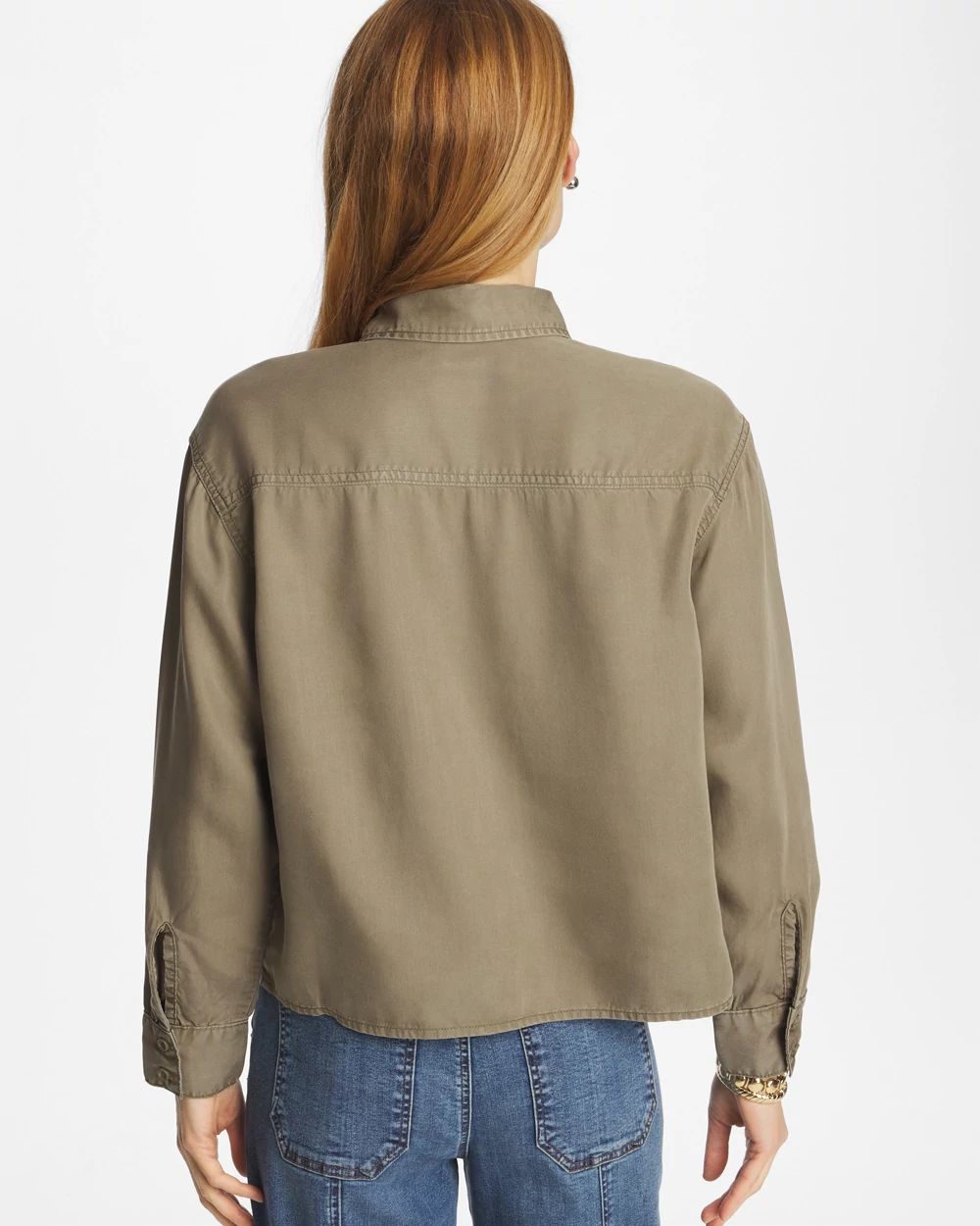 Classic Collared Denim Shirt click to view larger image.