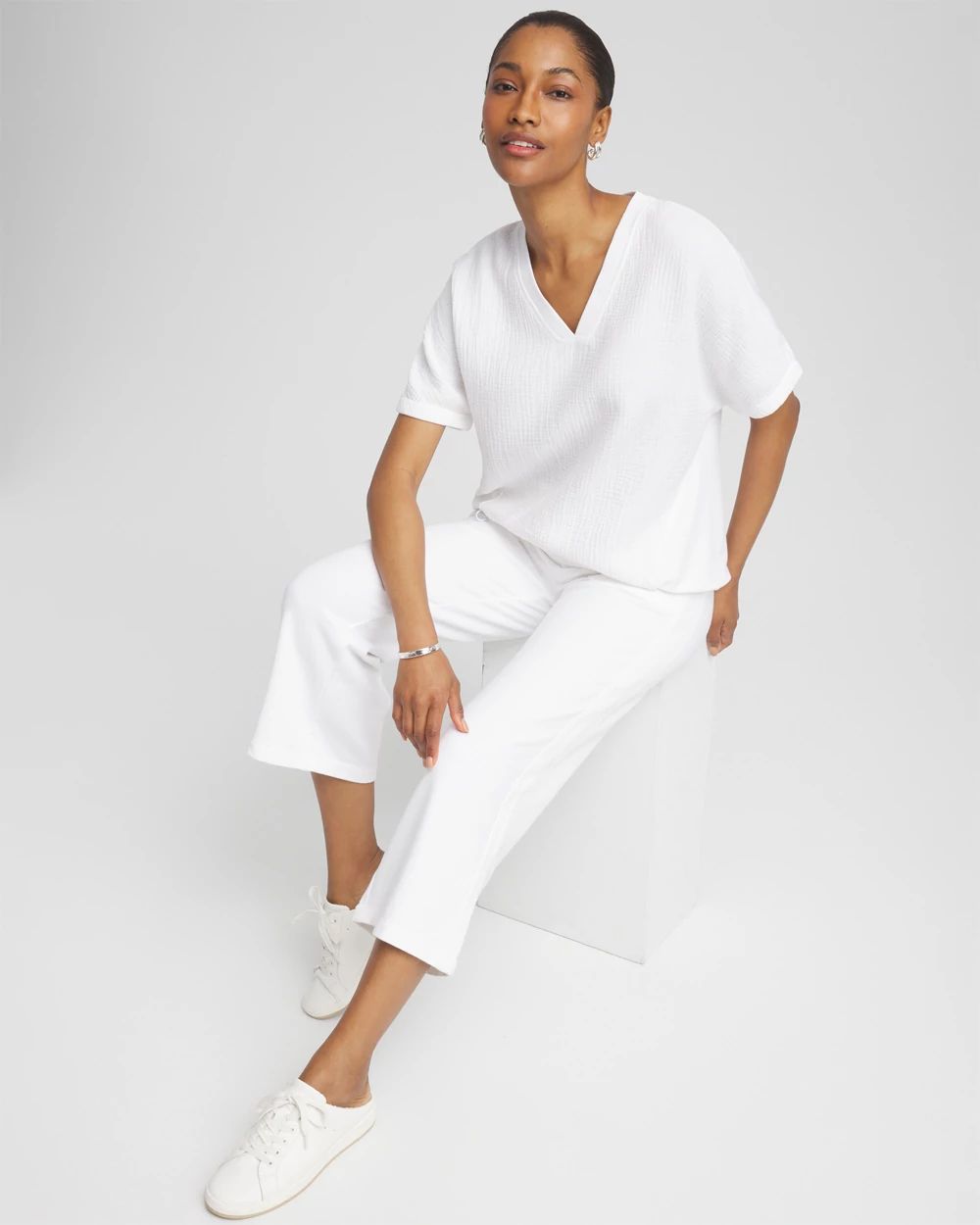 Zenergy® Gauze Lounge Shirt click to view larger image.