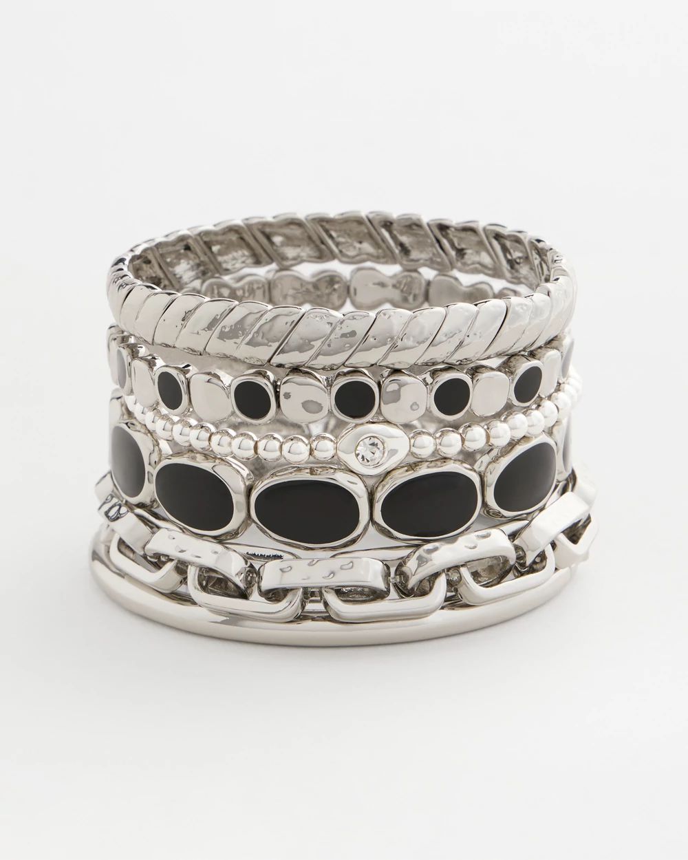 Black Large Stretch Bracelet