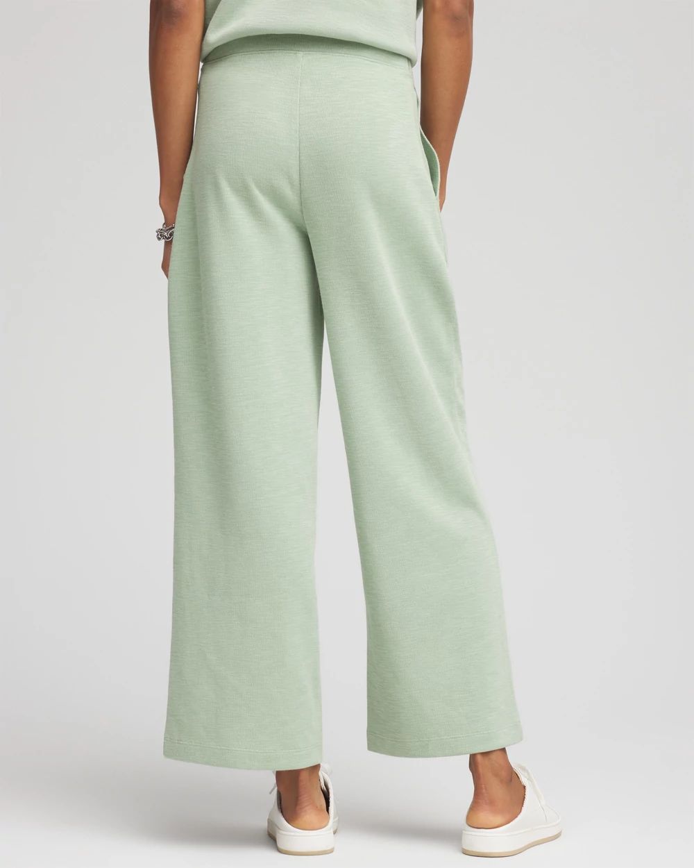 Zenergy® Beach Slub Cropped Pants click to view larger image.