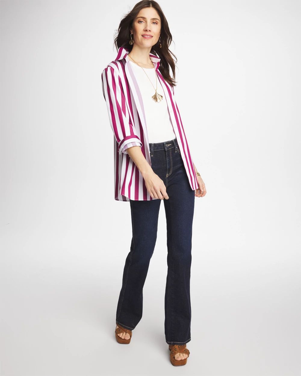No Iron™ Stretch Striped Shirt