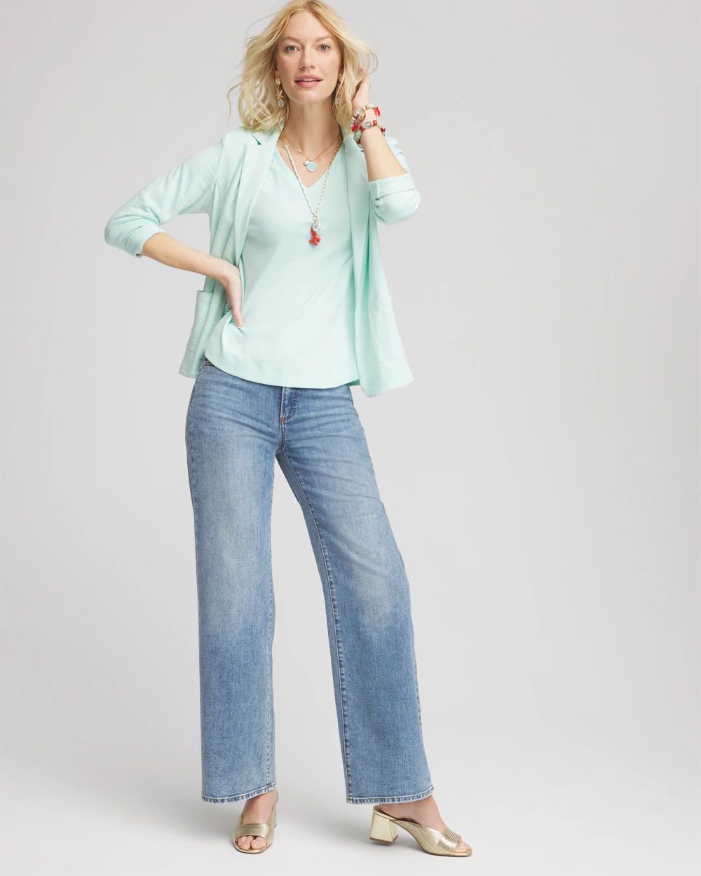 Everyday 3/4 Sleeve V-Neck Tee