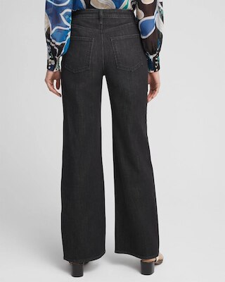 High Rise Wide Leg Jeans click to view larger image.