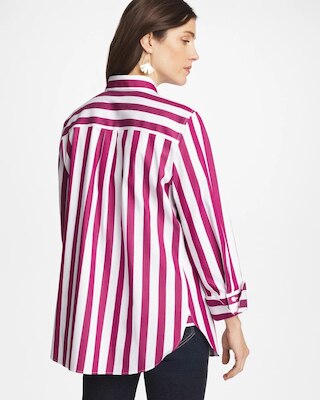 No Iron™ Stretch Striped Shirt click to view larger image.