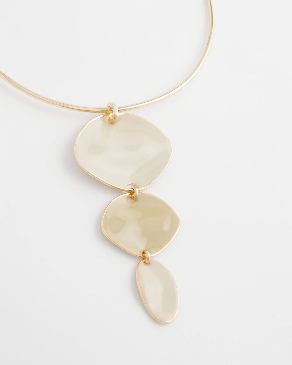 Linear Reversible Pendant Necklace