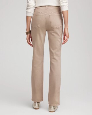 Pull-On Straight Jeans click to view larger image.