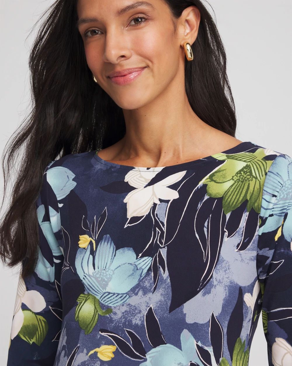 Petite Dance Boatneck Column Maxi Dress