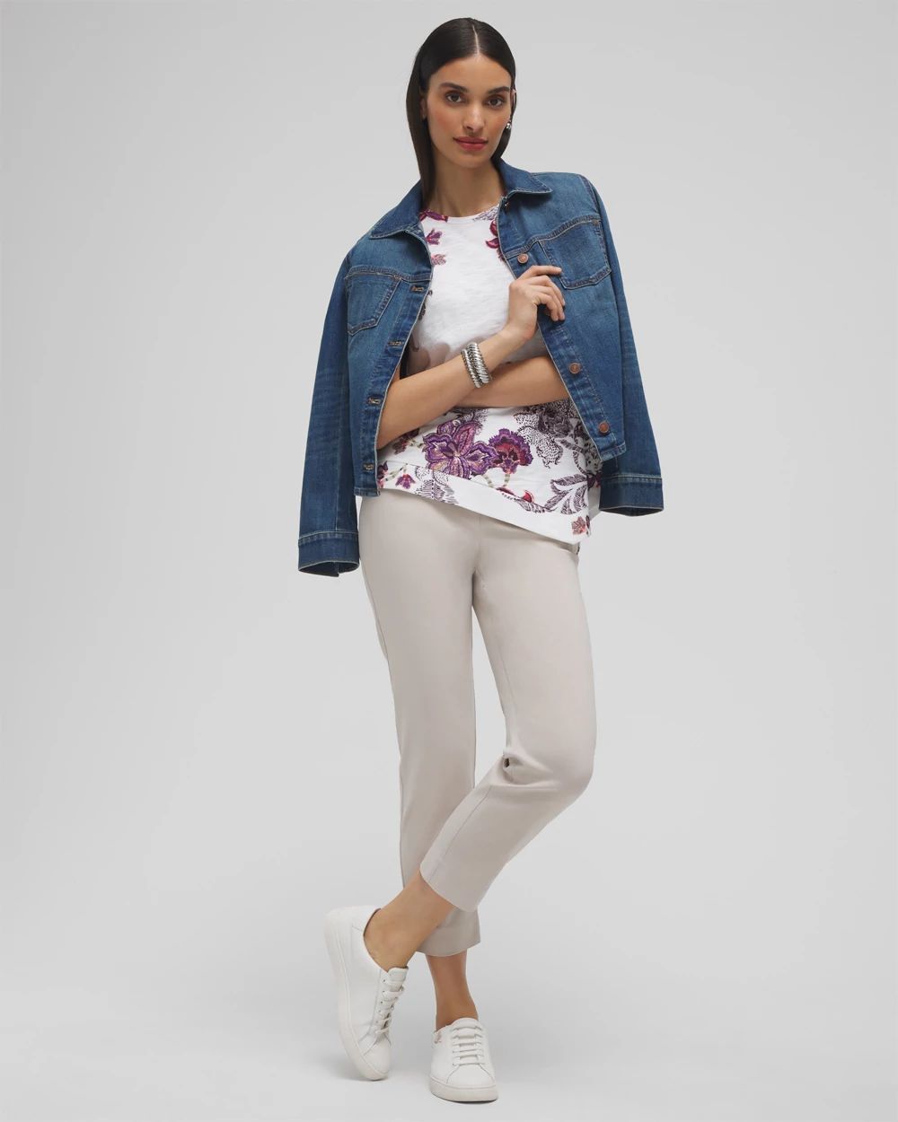 Brigitte™ Pull-On Slim Cropped Pants