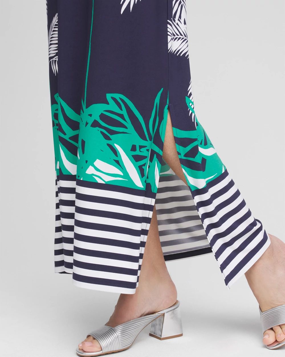 Petite Tropical Nights Knit Maxi Dress