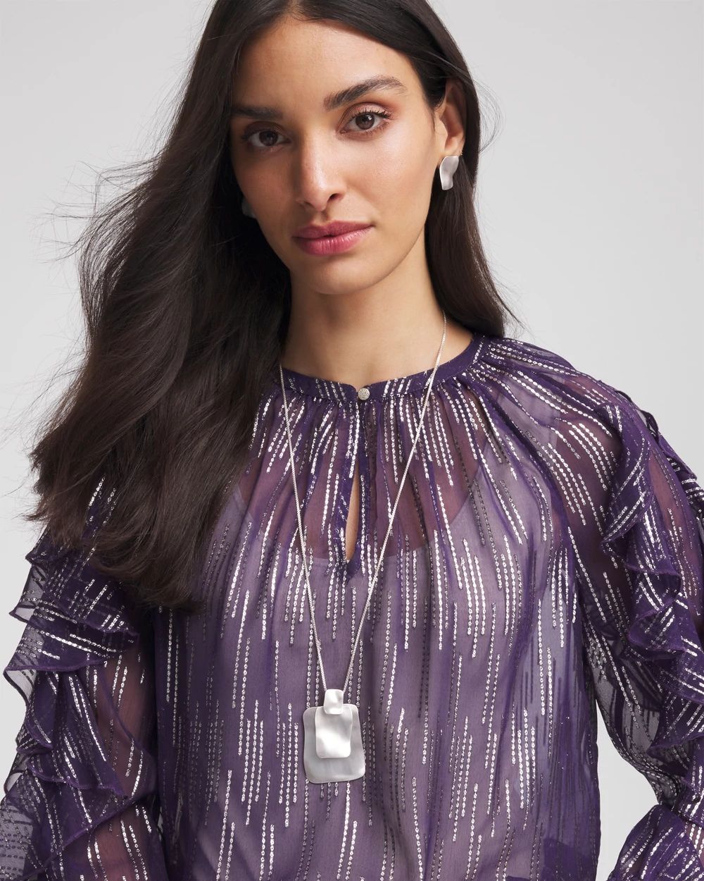 Adjustable Square Pendant Necklace