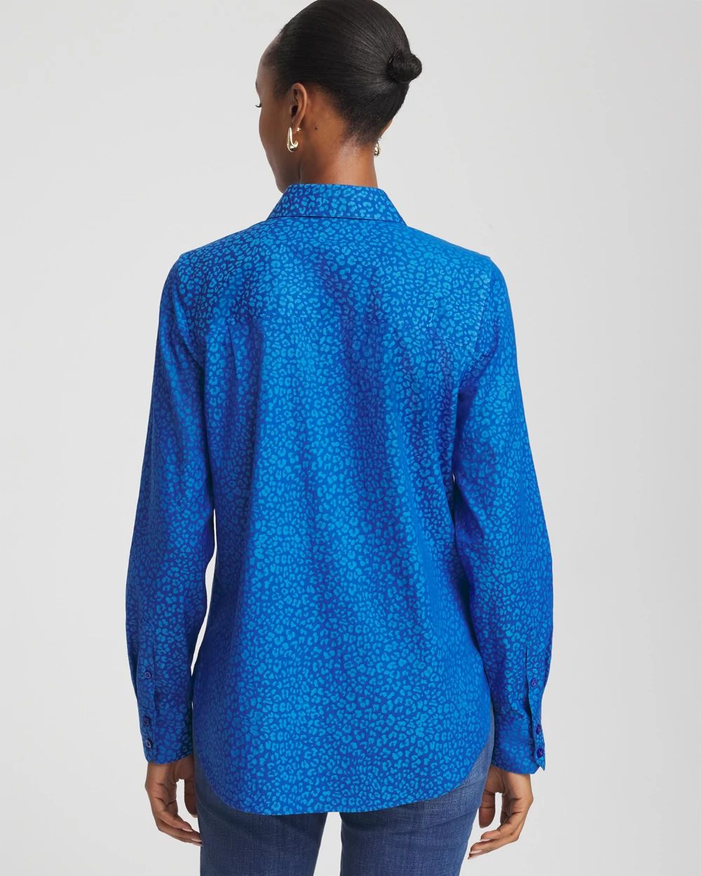 No Iron™ Jacquard Animal Motif Shirt