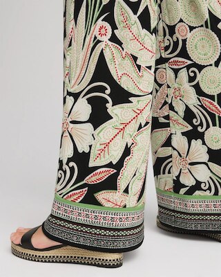 Travelers™ Island-Motif Palazzo Pants click to view larger image.