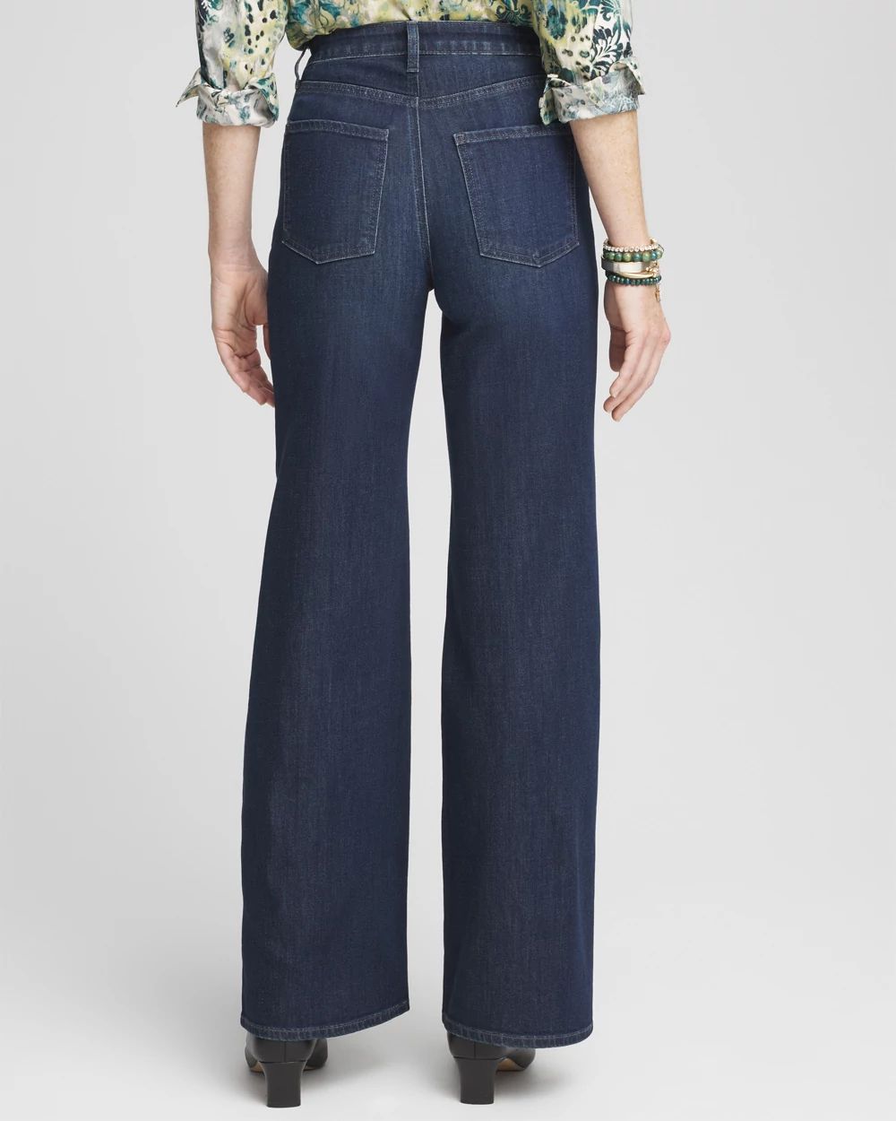 Petite High Rise Wide Leg Jeans