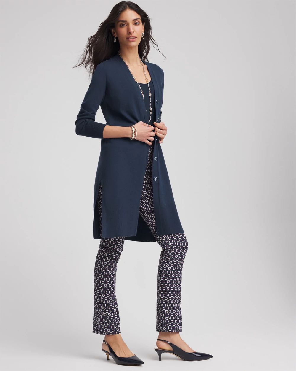 Novelty Duster Button Cardigan