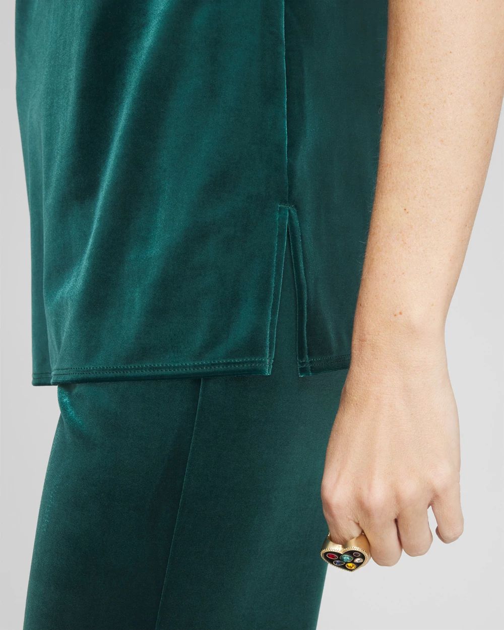 Travelers™ Velvet Side-Slit Tank