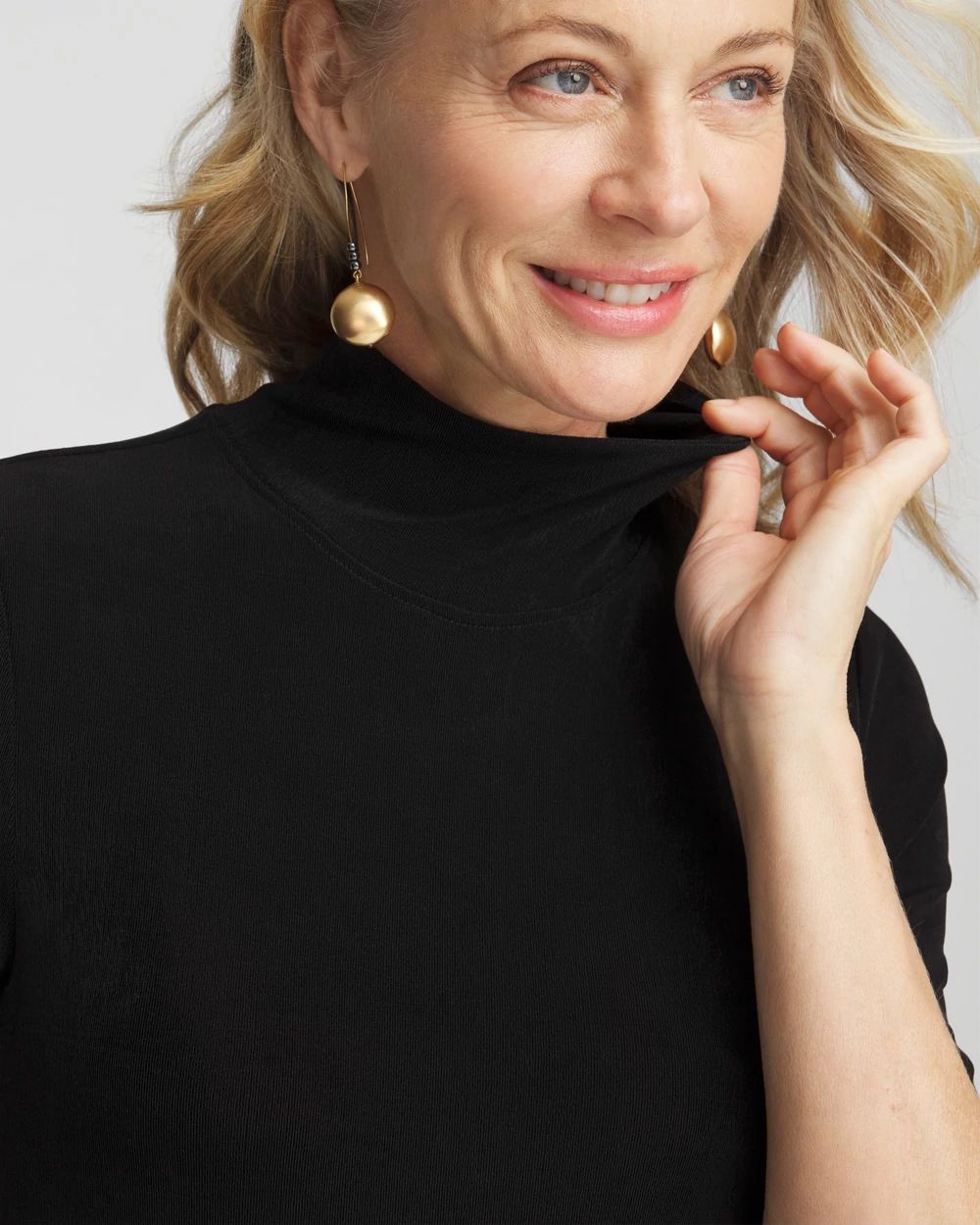 Travelers™ Mockneck Midi Dress click to view larger image.