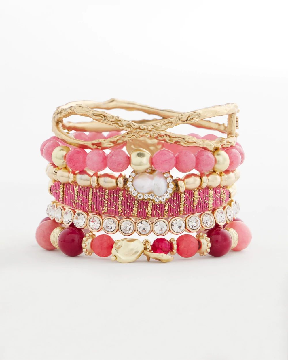 Thread Wrapped Cuff Bracelet click to view larger image.