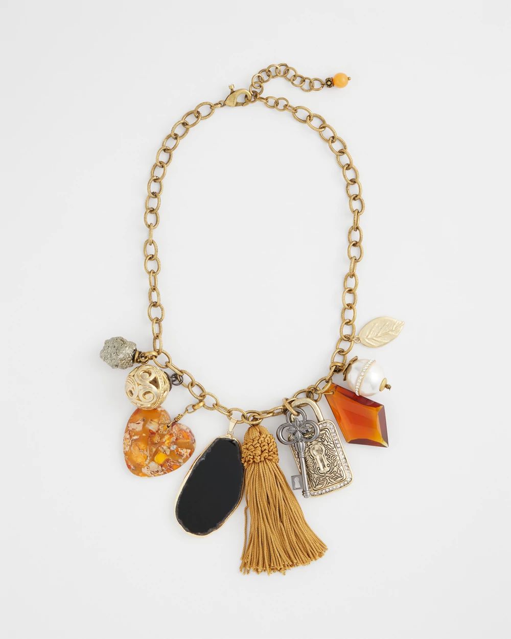 Charm & Stone Short Necklace
