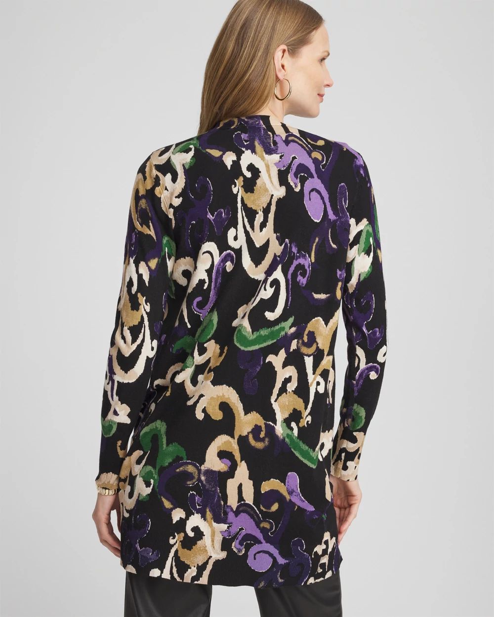 Scroll Print Cardigan